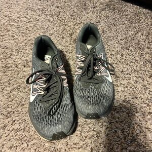 Hunter Green/Gray and Pink Nike Running Shoes